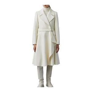 Mackage Rose Wool and Leather Coat Size Medium